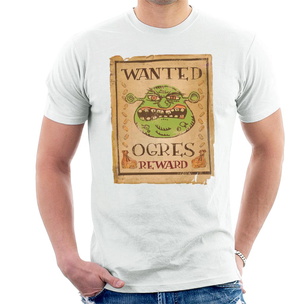 Shrek Wanted Ogres Reward Men's T-Shirt-ALL + EVERY