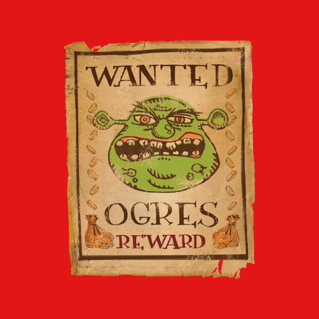 Shrek Wanted Ogres Reward Men's T-Shirt-ALL + EVERY