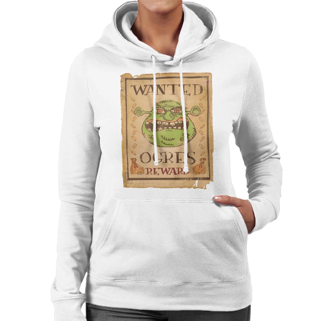 Shrek Wanted Ogres Reward Women's Hooded Sweatshirt-ALL + EVERY