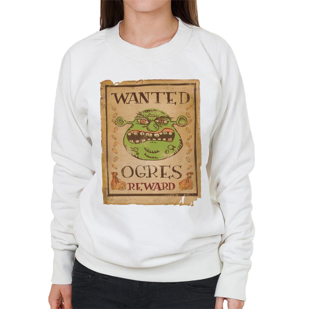 Shrek Wanted Ogres Reward Women's Sweatshirt-ALL + EVERY