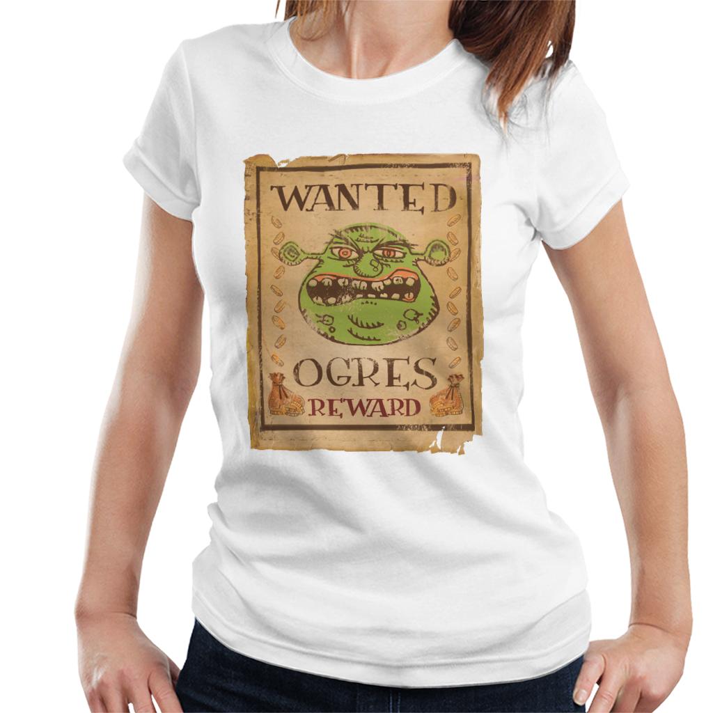 Shrek Wanted Ogres Reward Women's T-Shirt-ALL + EVERY