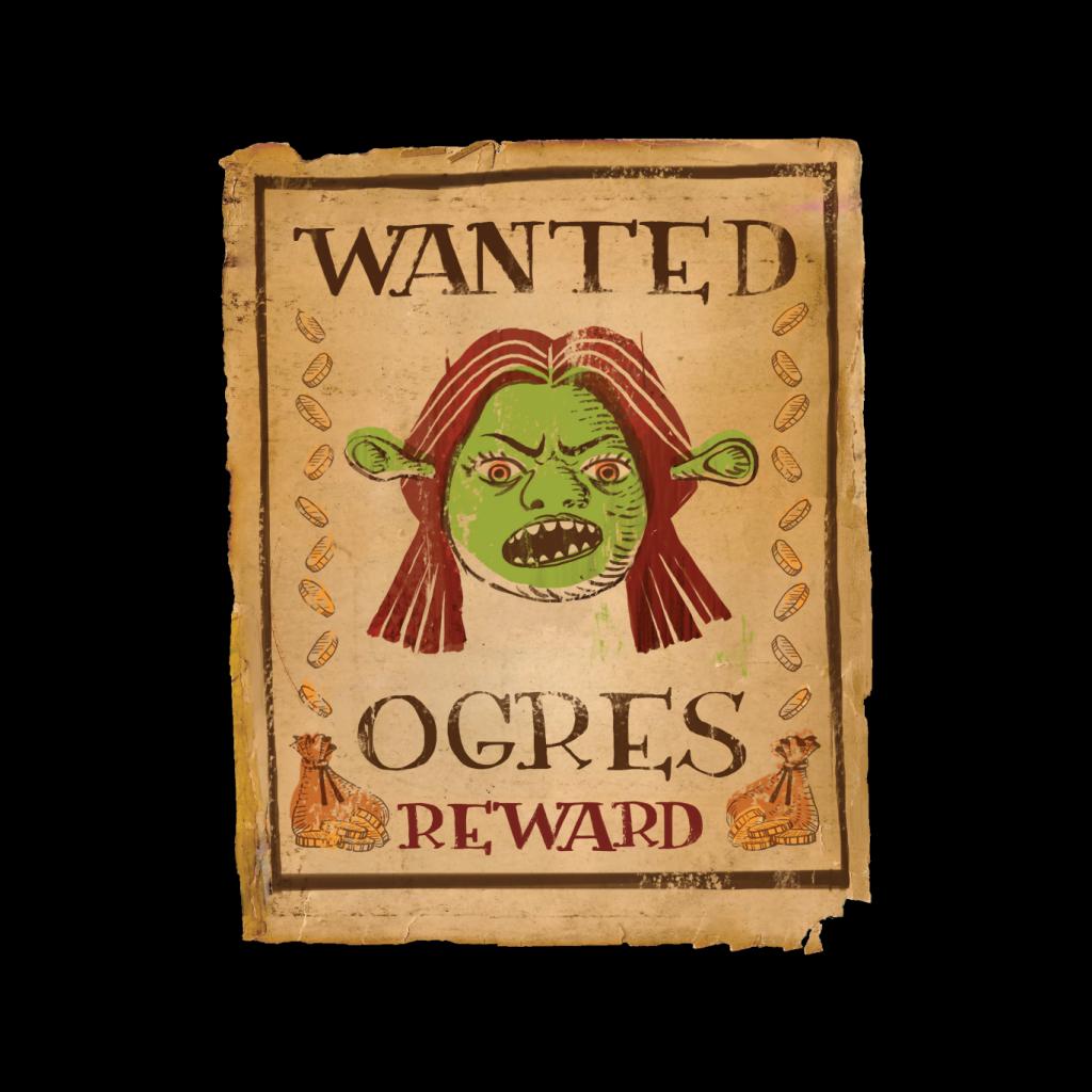 Shrek Princess Fiona Wanted Ogres Reward Men's T-Shirt | All + Every ...