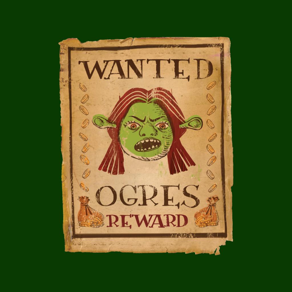 Shrek Princess Fiona Wanted Ogres Reward Men's T-Shirt-ALL + EVERY