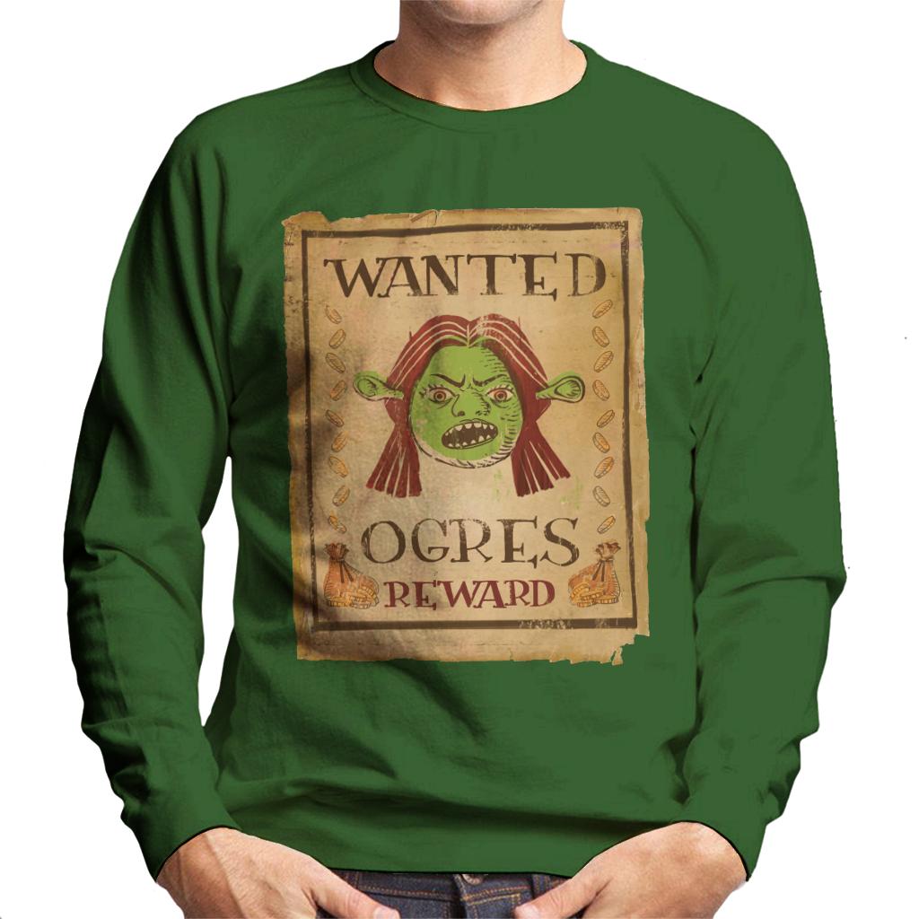 Shrek Princess Fiona Wanted Ogres Reward Men's Sweatshirt-ALL + EVERY