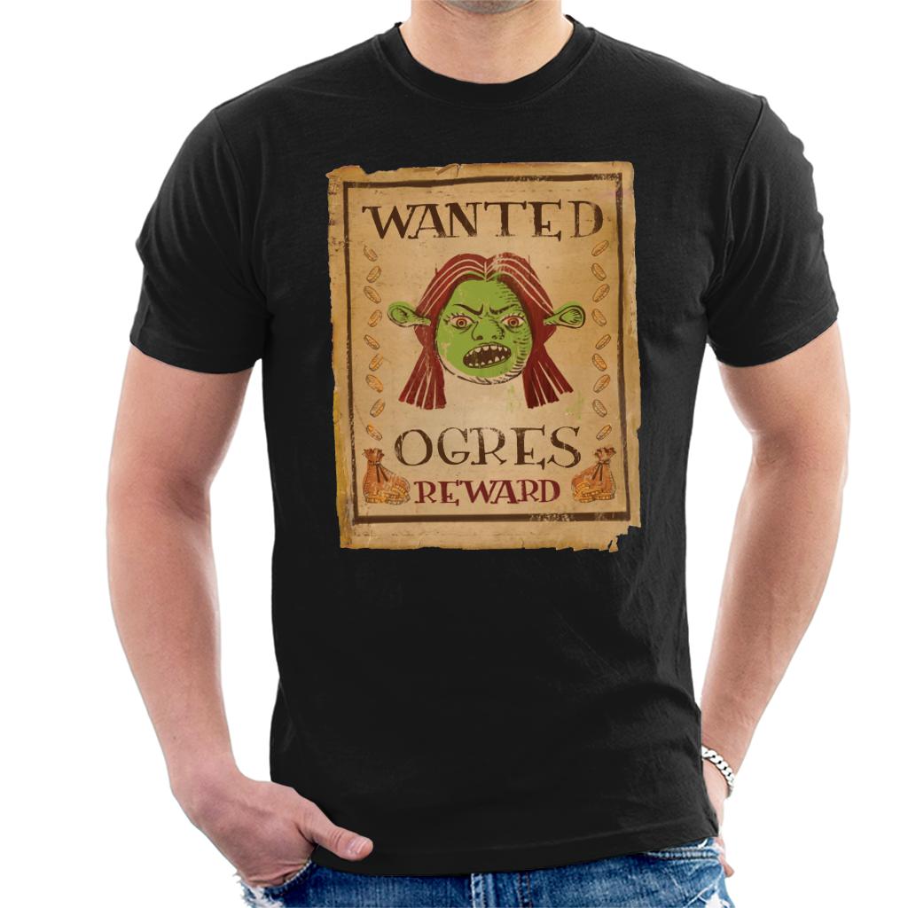 Shrek Princess Fiona Wanted Ogres Reward Men's T-Shirt-ALL + EVERY