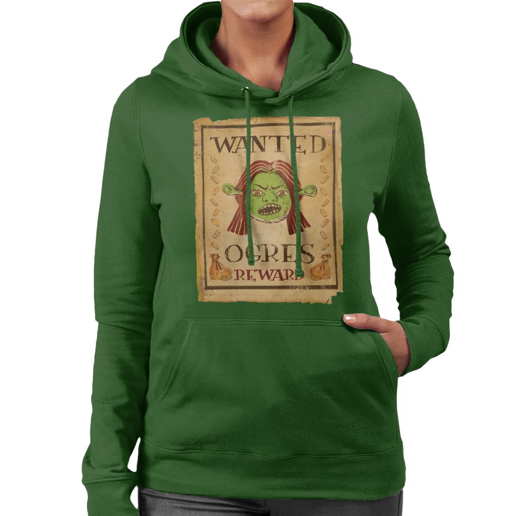 Shrek Princess Fiona Wanted Ogres Reward Women's Hooded Sweatshirt-ALL + EVERY