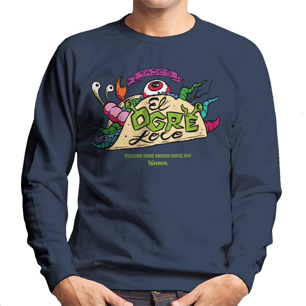 Shrek Tacos El Ogre Loco Men's Sweatshirt-ALL + EVERY