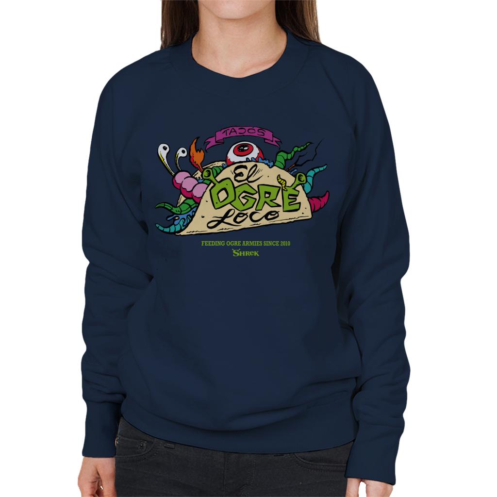 Shrek Tacos El Ogre Loco Women's Sweatshirt-ALL + EVERY