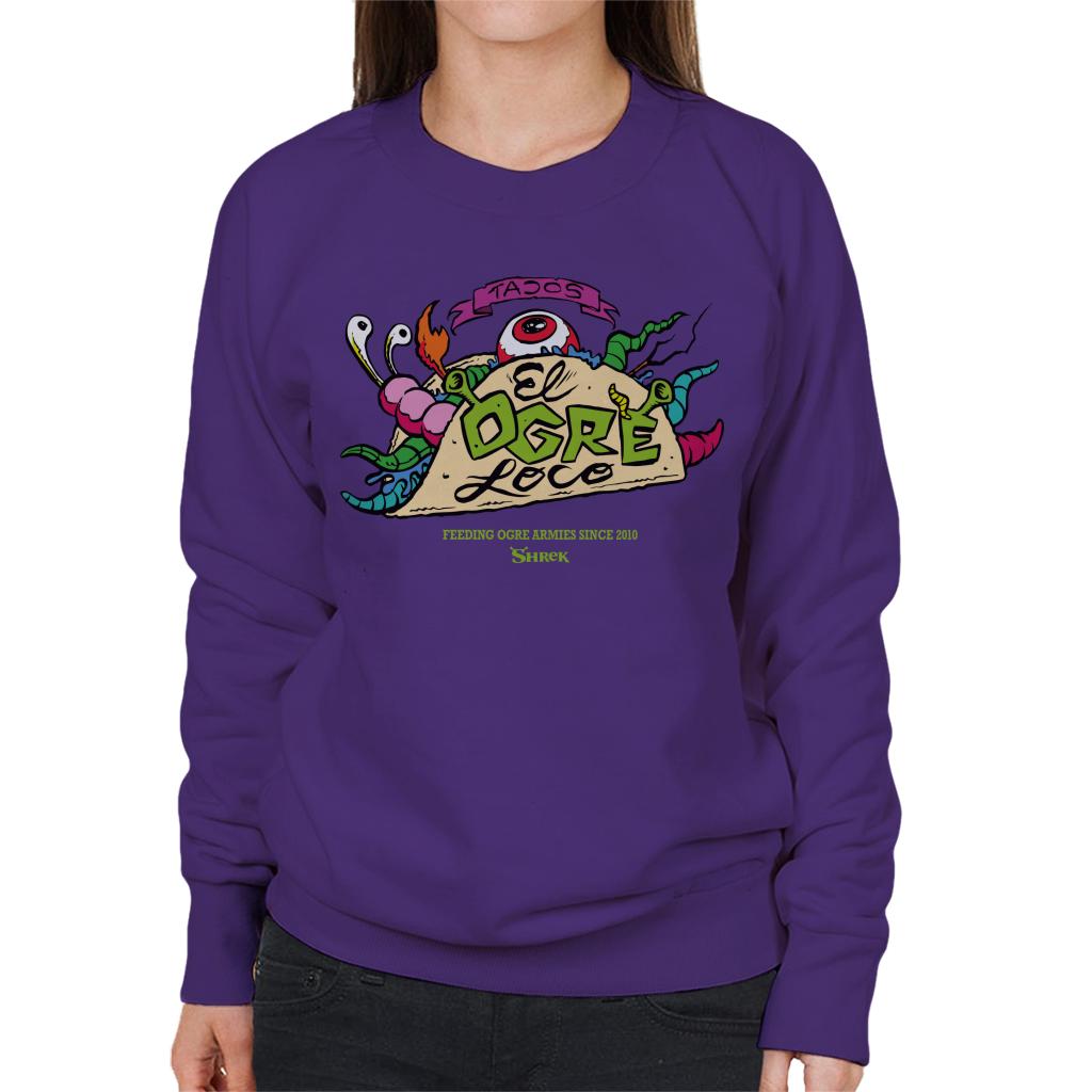 Shrek Tacos El Ogre Loco Women's Sweatshirt-ALL + EVERY