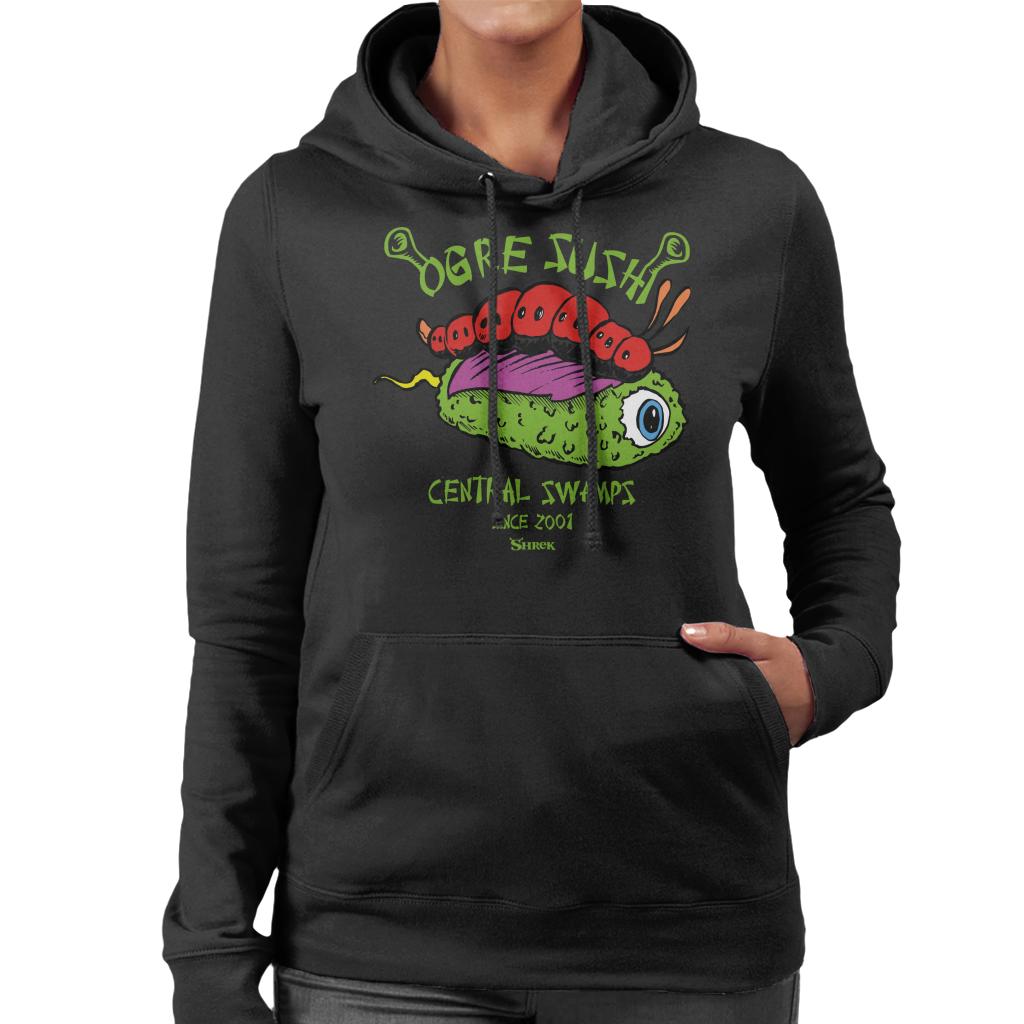 Shrek Ogre Sushi Central Swamps Women's Hooded Sweatshirt-ALL + EVERY