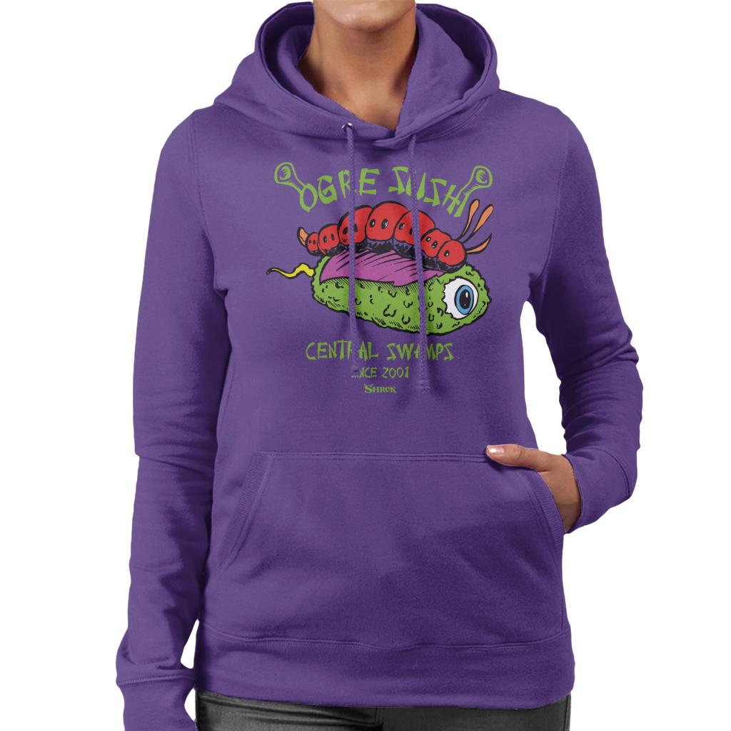 Shrek Ogre Sushi Central Swamps Women's Hooded Sweatshirt-ALL + EVERY