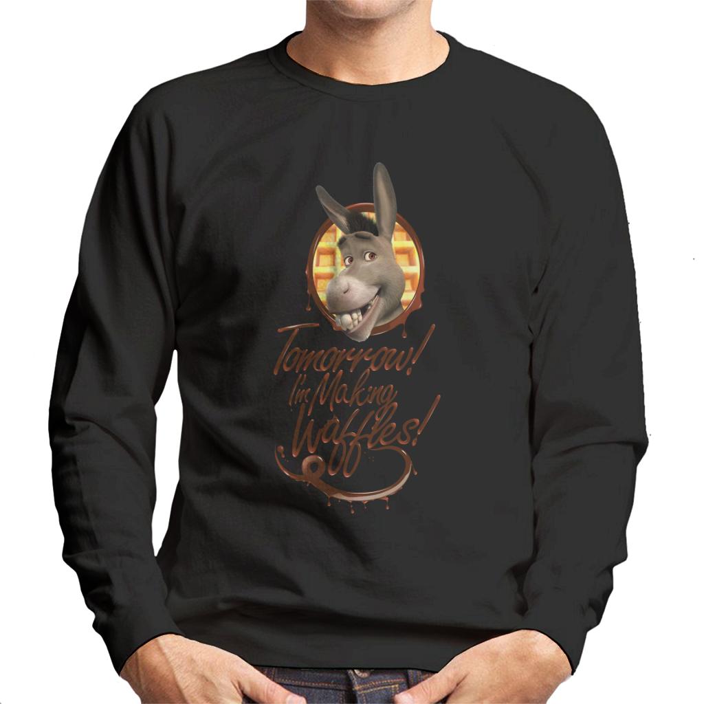 Shrek Donkey Tomorrow Im Making Waffles Men's Sweatshirt-ALL + EVERY