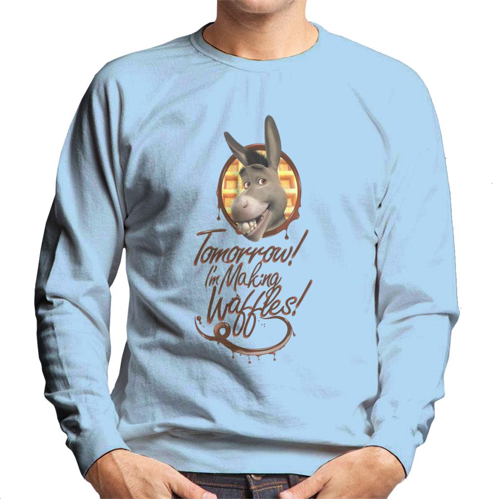 Shrek Donkey Tomorrow Im Making Waffles Men's Sweatshirt-ALL + EVERY