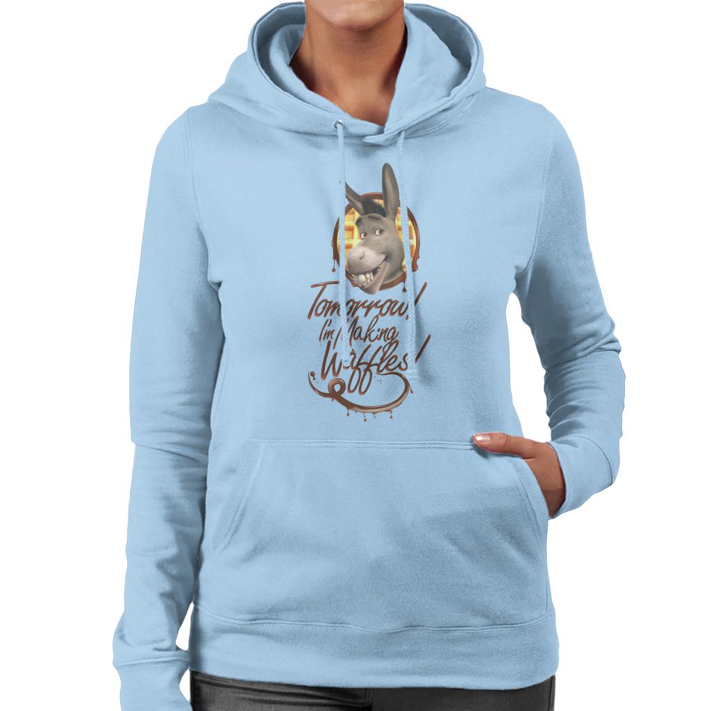 Shrek Donkey Tomorrow Im Making Waffles Women's Hooded Sweatshirt-ALL + EVERY