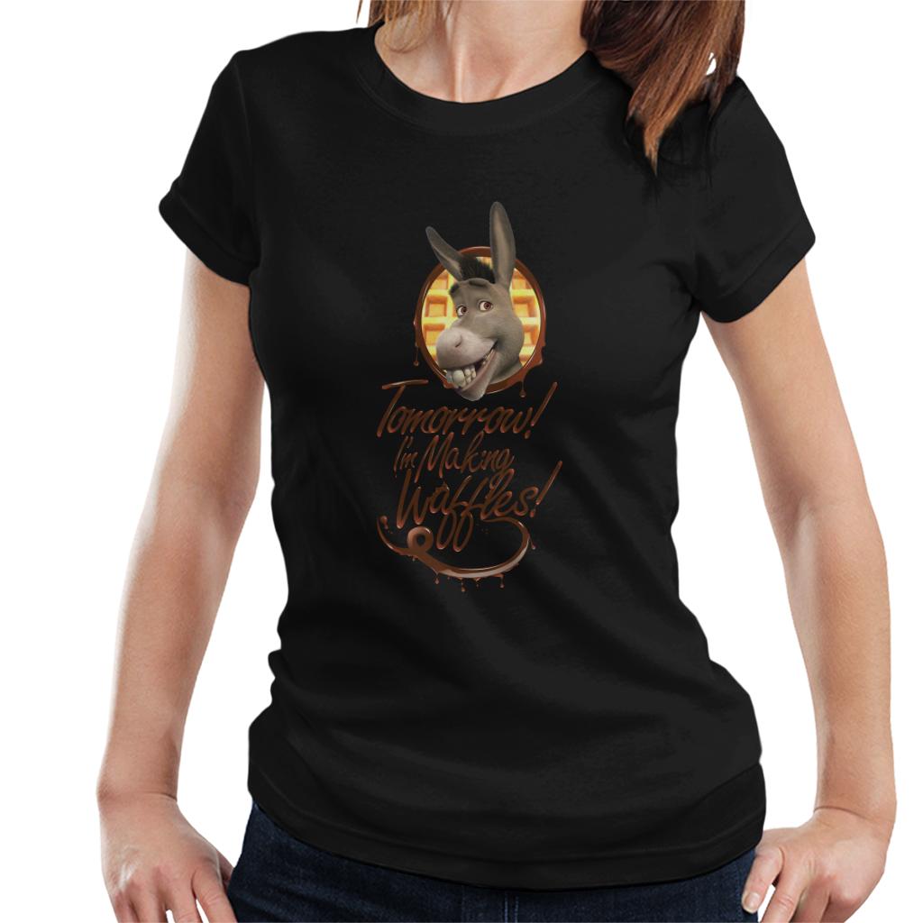 Shrek Donkey Tomorrow Im Making Waffles Women's T-Shirt-ALL + EVERY