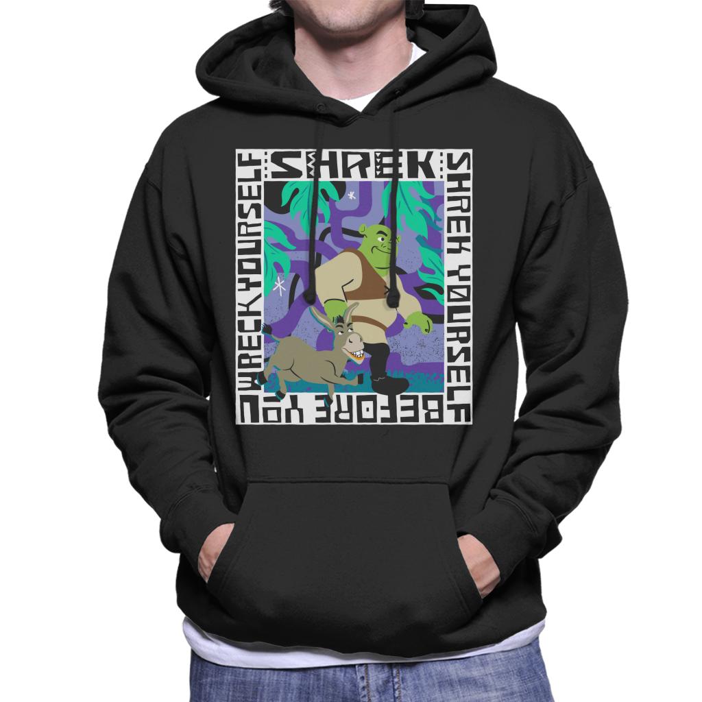 Shrek And Donkey Walking Together Men's Hooded Sweatshirt-ALL + EVERY