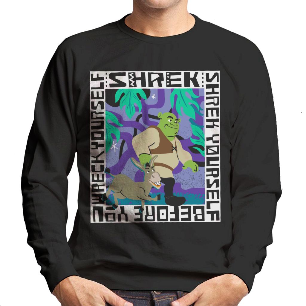 Shrek And Donkey Walking Together Men's Sweatshirt-ALL + EVERY