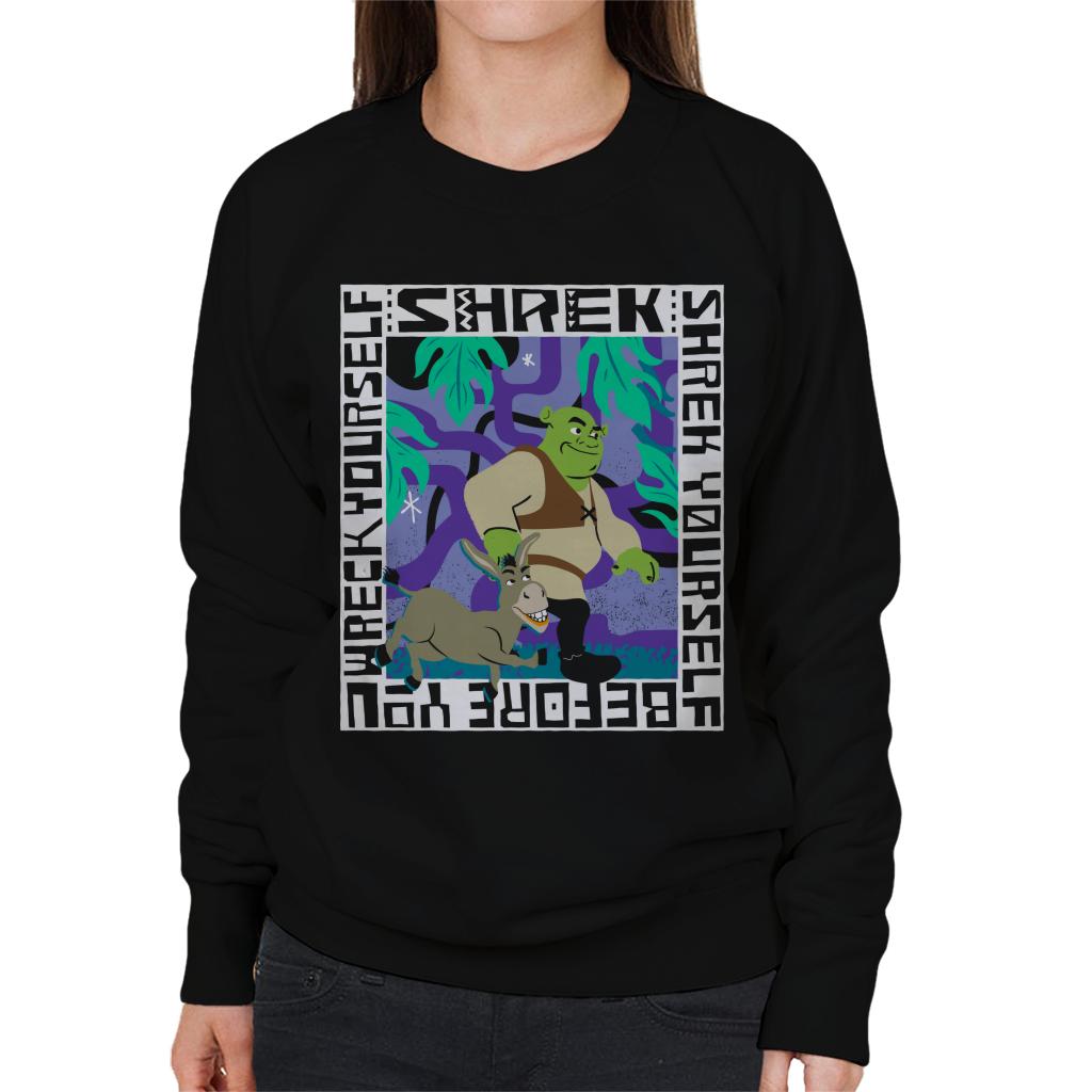 Shrek And Donkey Walking Together Women's Sweatshirt-ALL + EVERY