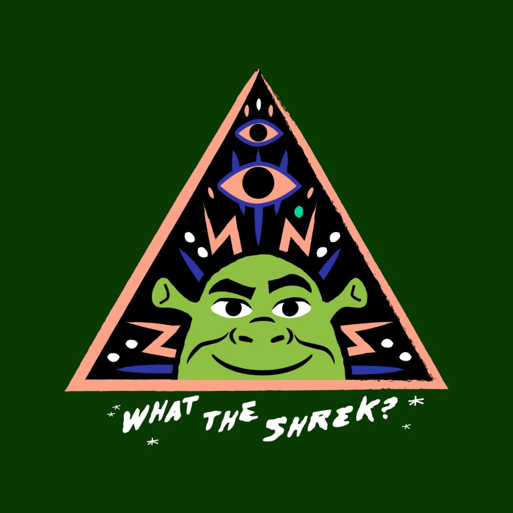 Shrek What The Shrek Triangle Men's Sweatshirt-ALL + EVERY