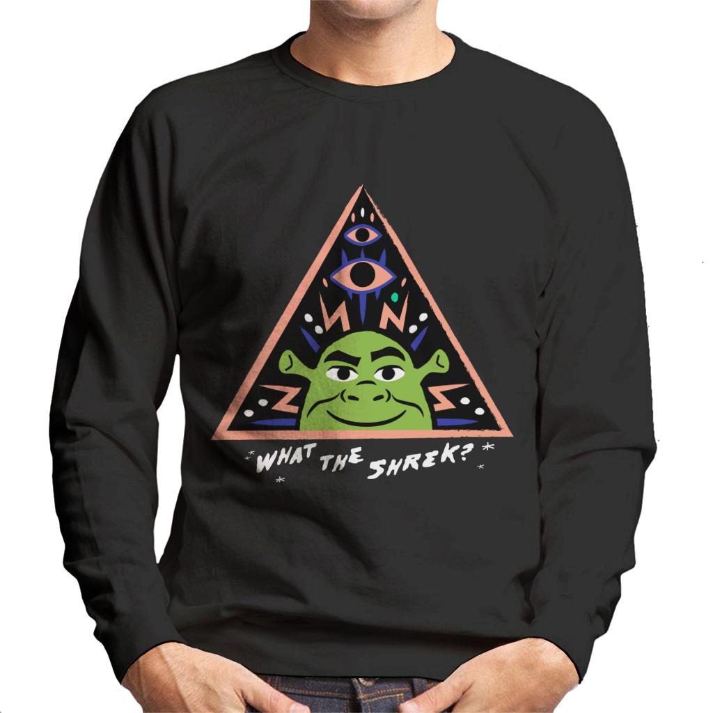 Shrek What The Shrek Triangle Men's Sweatshirt-ALL + EVERY