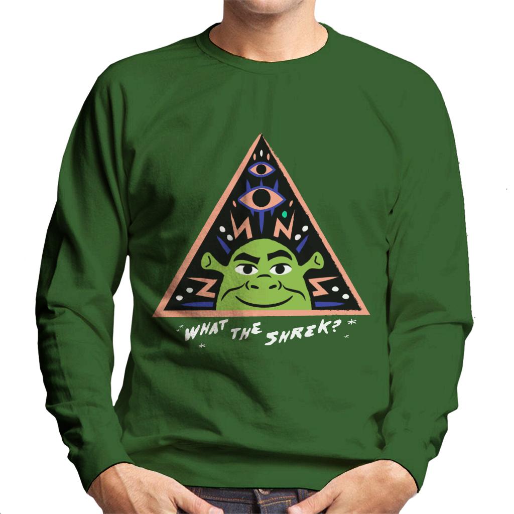 Shrek What The Shrek Triangle Men's Sweatshirt-ALL + EVERY