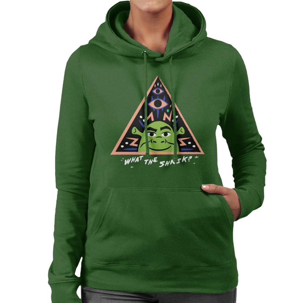 Shrek What The Shrek Triangle Women's Hooded Sweatshirt-ALL + EVERY