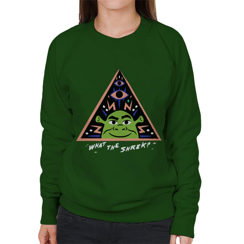 Shrek What The Shrek Triangle Women's Sweatshirt-ALL + EVERY