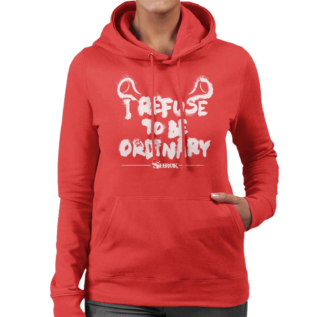 Shrek I Refuse To Be Ordinary Women's Hooded Sweatshirt-ALL + EVERY