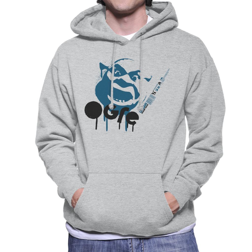 Shrek Blue Ogre Silhouette Men's Hooded Sweatshirt-ALL + EVERY