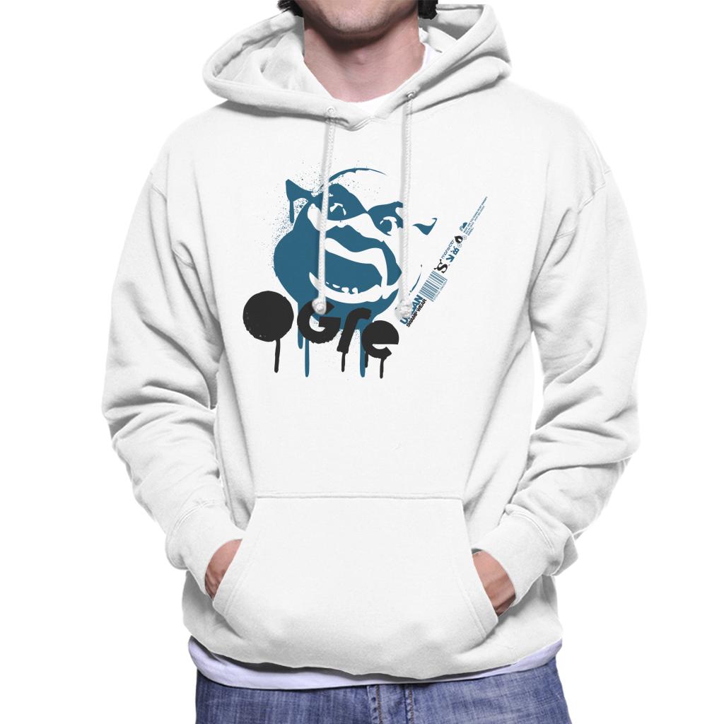 Shrek Blue Ogre Silhouette Men's Hooded Sweatshirt-ALL + EVERY