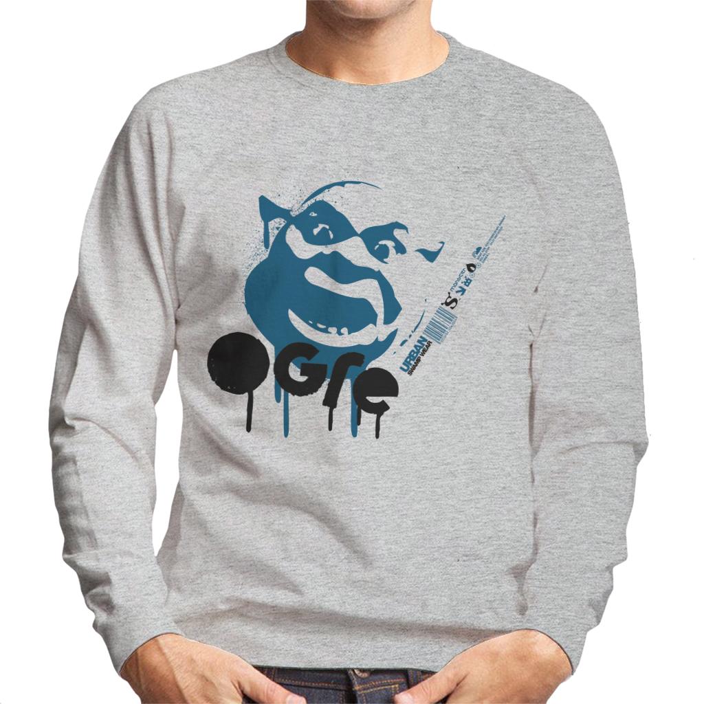 Shrek Blue Ogre Silhouette Men's Sweatshirt-ALL + EVERY