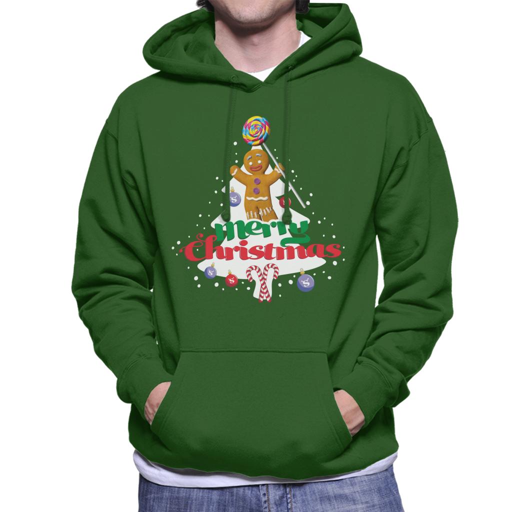 Shrek Christmas Gingerbread Man Merry Xmas Men's Hooded Sweatshirt-ALL + EVERY