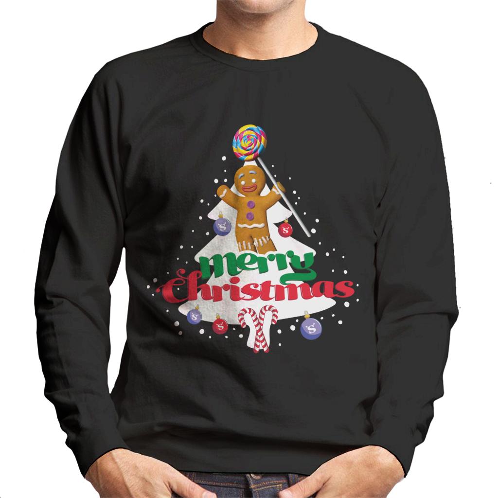 Shrek Christmas Gingerbread Man Merry Xmas Men's Sweatshirt-ALL + EVERY