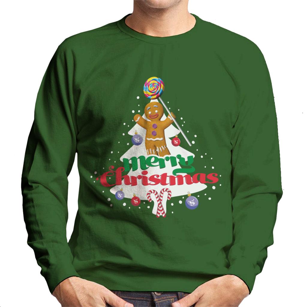 Shrek Christmas Gingerbread Man Merry Xmas Men's Sweatshirt-ALL + EVERY