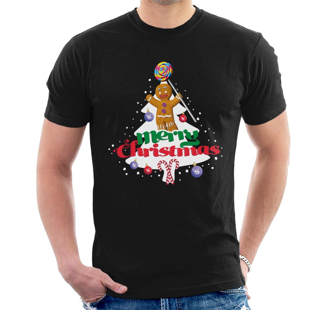 Shrek Christmas Gingerbread Man Merry Xmas Men's T-Shirt-ALL + EVERY