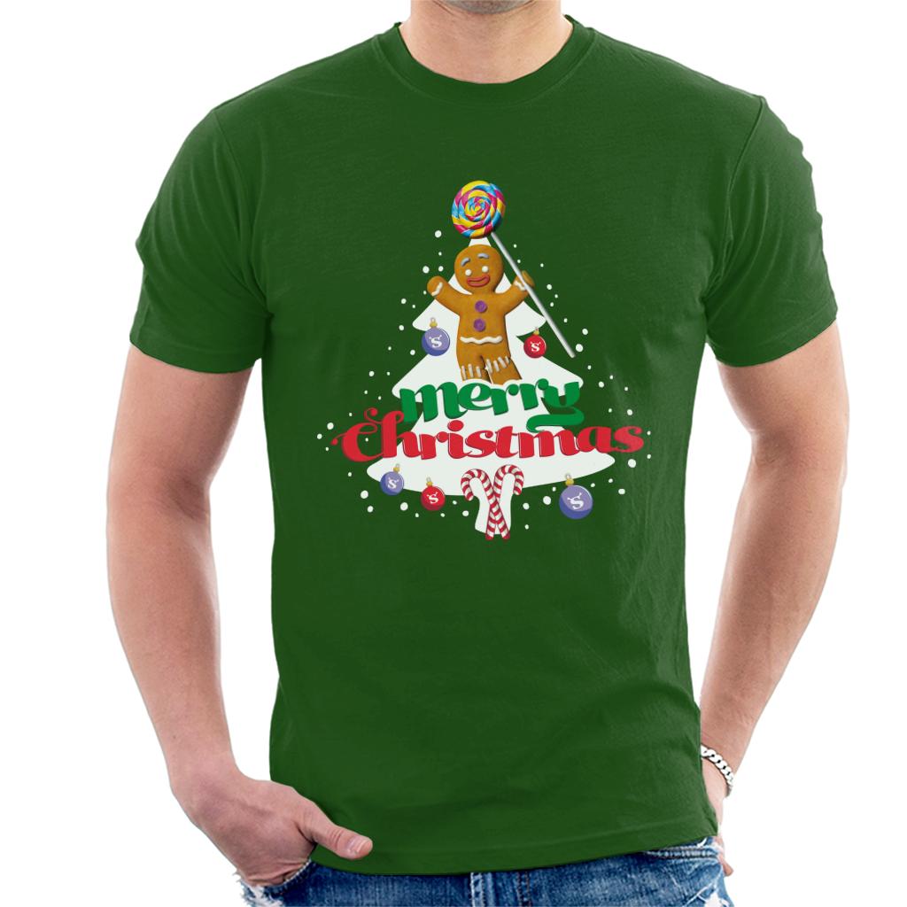 Shrek Christmas Gingerbread Man Merry Xmas Men's T-Shirt-ALL + EVERY