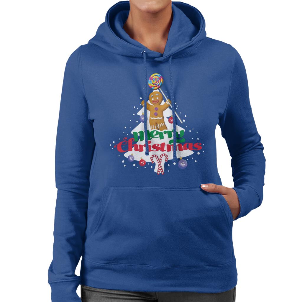 Shrek Christmas Gingerbread Man Merry Xmas Women's Hooded Sweatshirt-ALL + EVERY