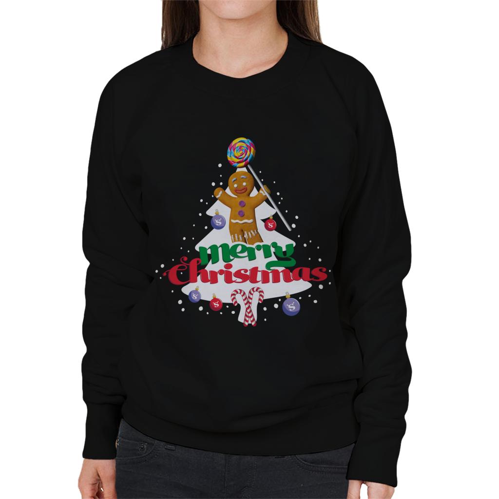 Shrek Christmas Gingerbread Man Merry Xmas Women's Sweatshirt-ALL + EVERY