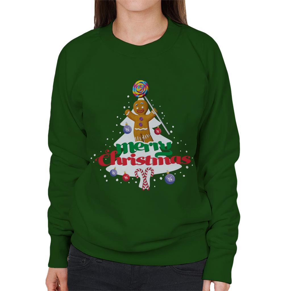 Shrek Christmas Gingerbread Man Merry Xmas Women's Sweatshirt-ALL + EVERY