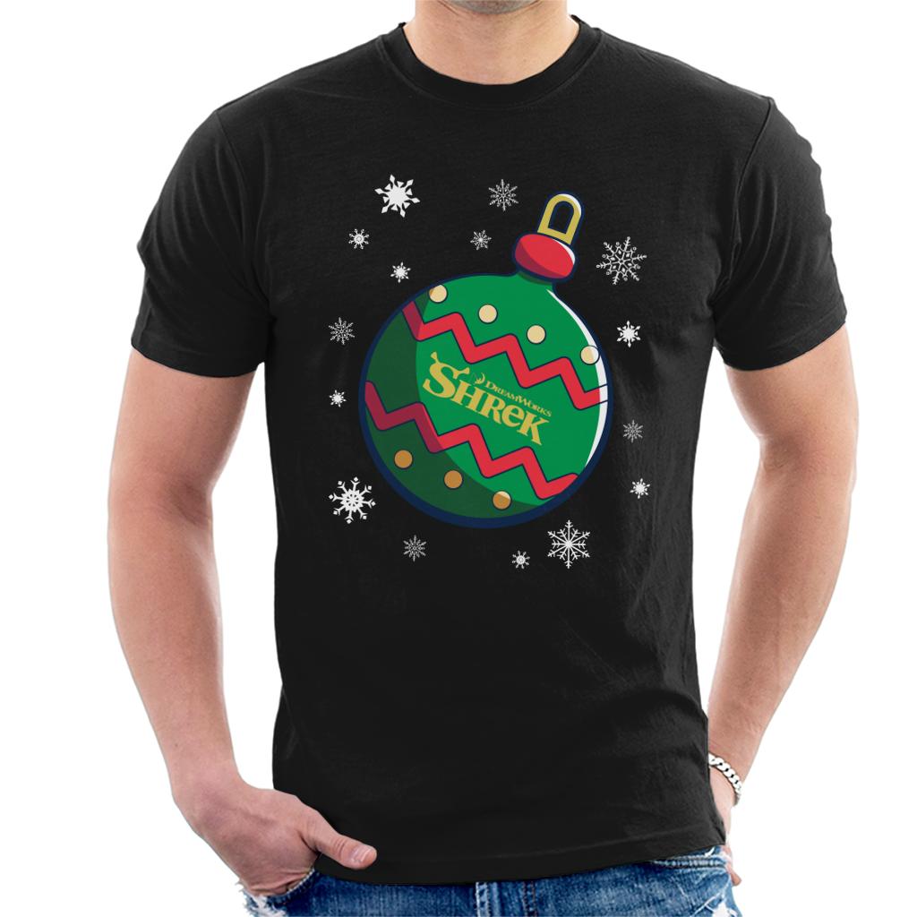 Shrek Christmas Festive Bauble Winter Snowflakes Men's T-Shirt-ALL + EVERY