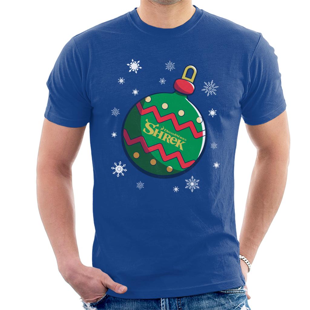 Shrek Christmas Festive Bauble Winter Snowflakes Men's T-Shirt-ALL + EVERY