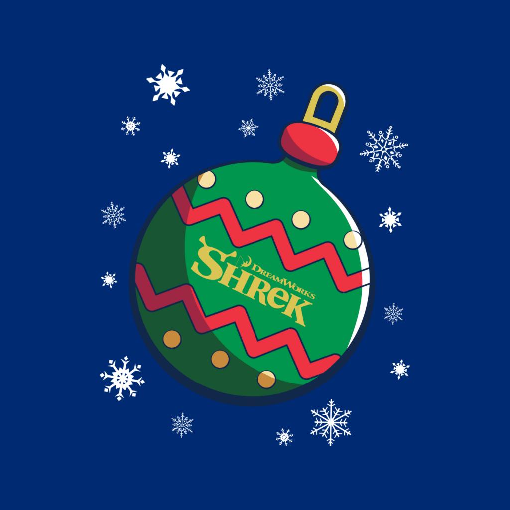 Shrek Christmas Festive Bauble Winter Snowflakes Men's Sweatshirt-ALL + EVERY