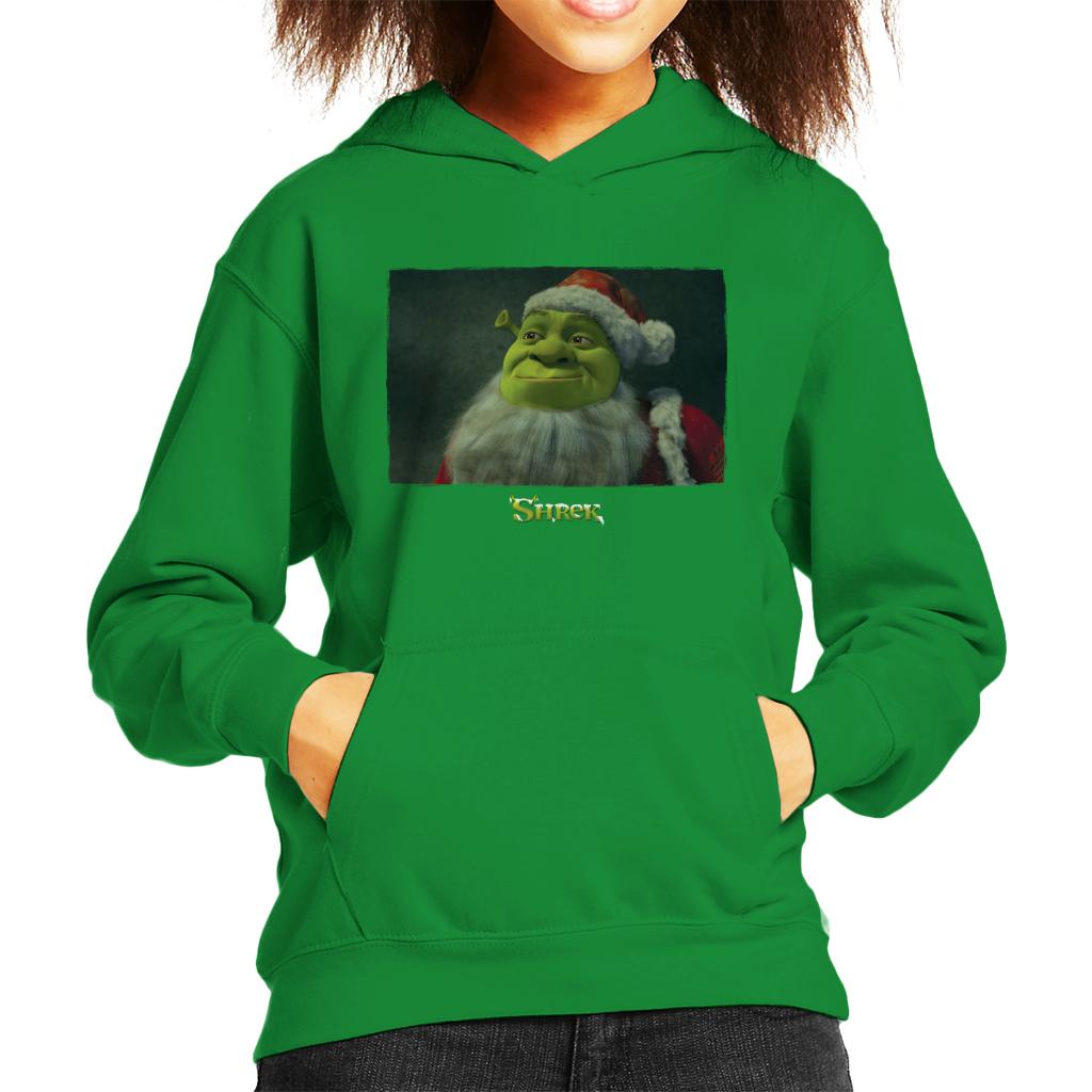 Shrek Christmas Father Christmas Kid's Hooded Sweatshirt-ALL + EVERY