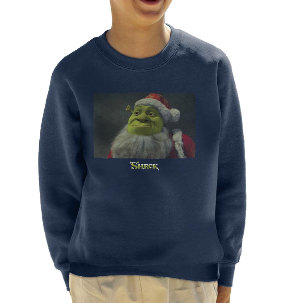 Shrek Christmas Father Christmas Kid's Sweatshirt-ALL + EVERY