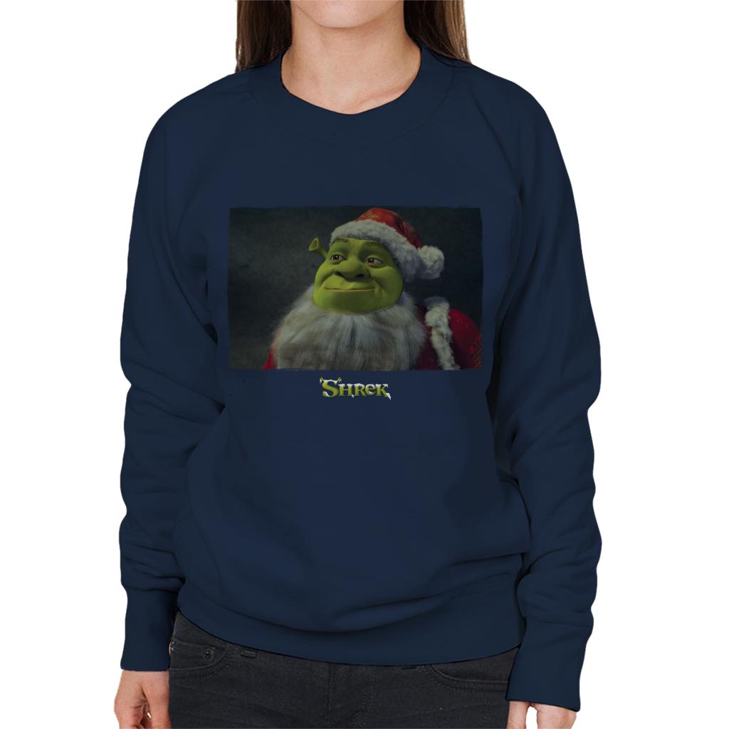 Shrek Christmas Father Christmas Women's Sweatshirt-ALL + EVERY