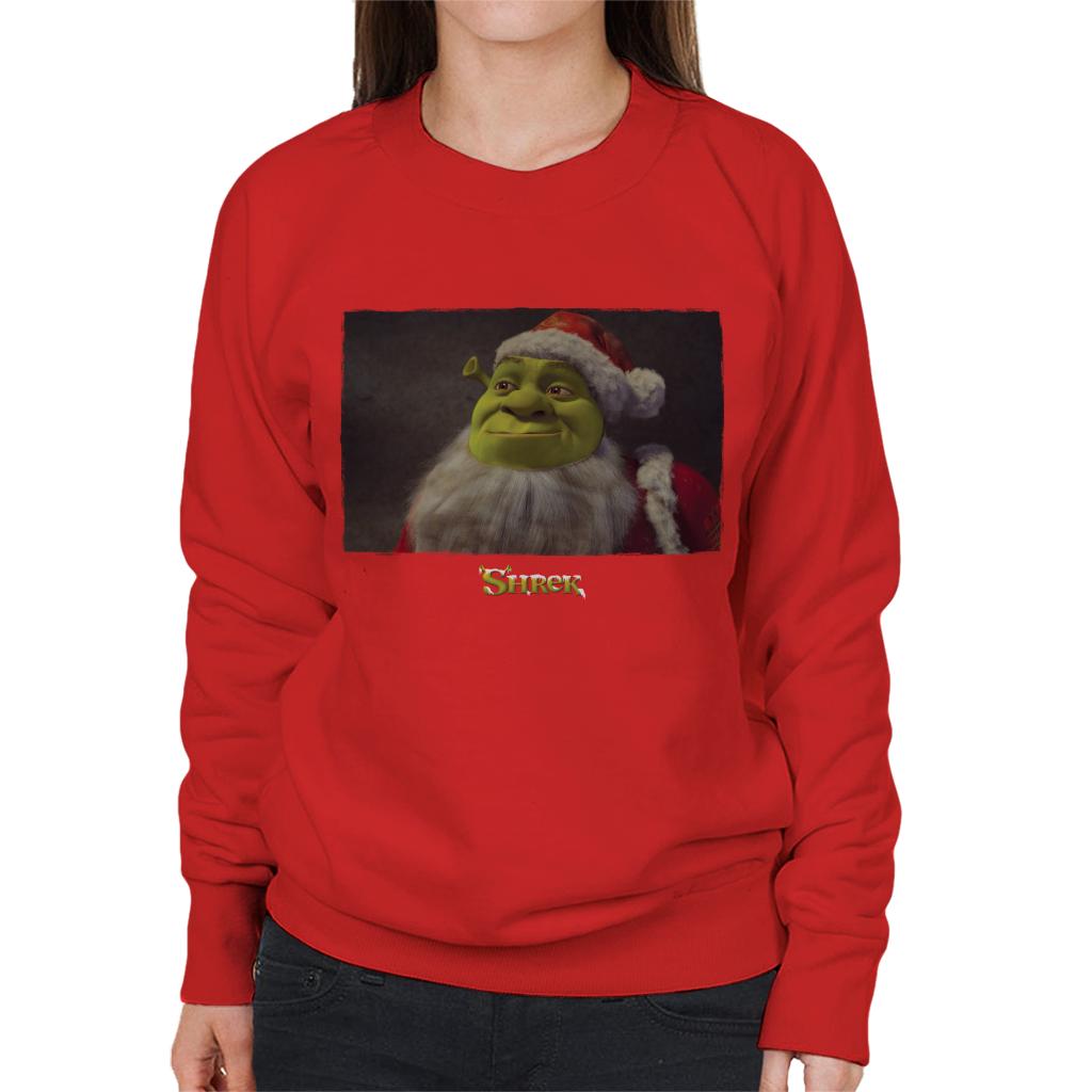 Shrek Christmas Father Christmas Women's Sweatshirt-ALL + EVERY