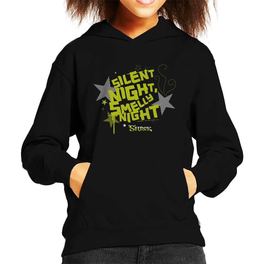 Shrek Christmas Silent Night Smelly Night Kid's Hooded Sweatshirt-ALL + EVERY