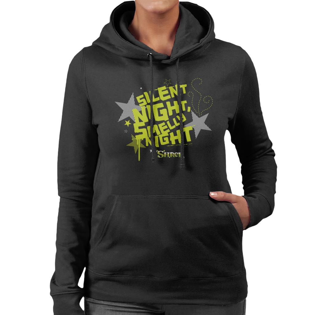 Shrek Christmas Silent Night Smelly Night Women's Hooded Sweatshirt-ALL + EVERY