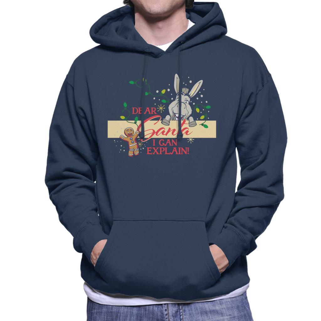 Shrek Christmas Donkey Dear Santa I Can Explain Men's Hooded Sweatshirt-ALL + EVERY