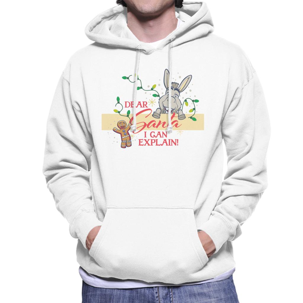 Shrek Christmas Donkey Dear Santa I Can Explain Men's Hooded Sweatshirt-ALL + EVERY